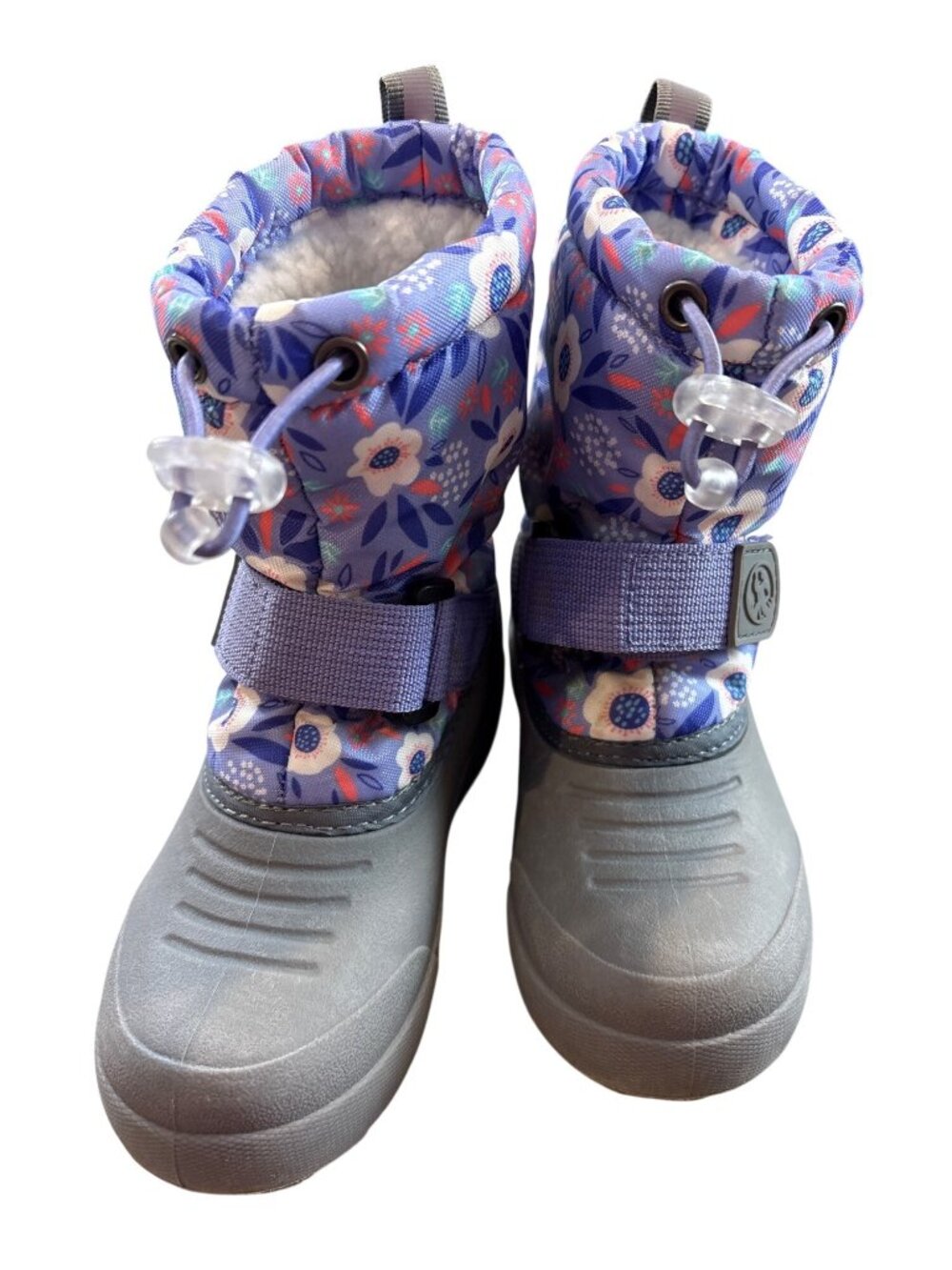 Nordstrom Kids Winter Boots Size 6 Floral 3M Thinsulate Waterproof Snow Boots